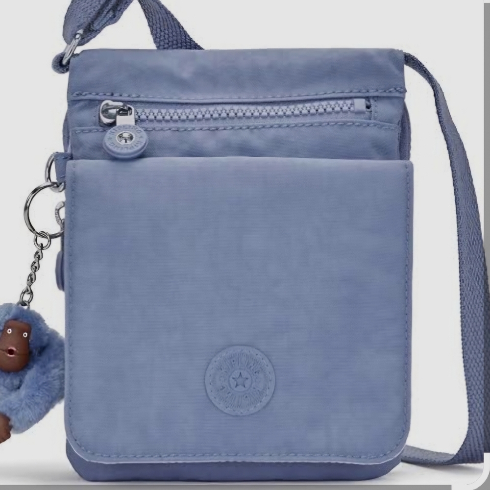 Kipling New Eldorado Crossbody Bag Color Silky Blue
